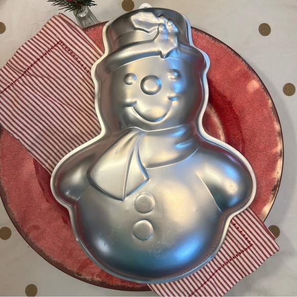 1989 Wilton Christmas Snowman Cake Mold - Picture 8 of 11